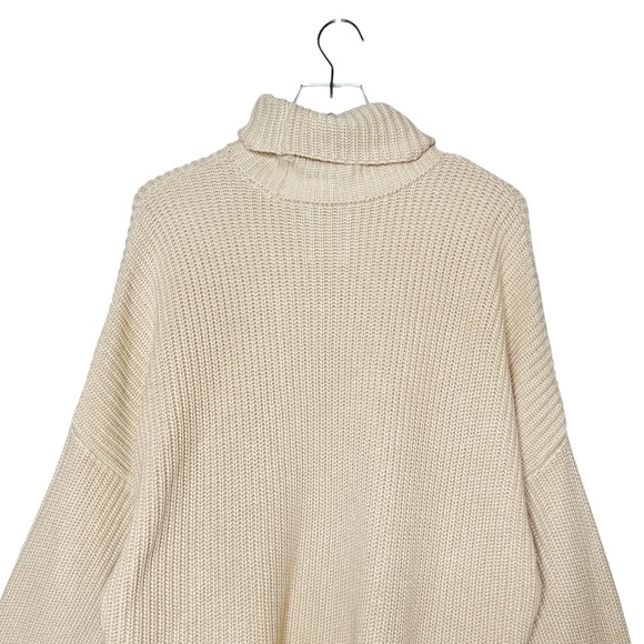 NEW Abercrombie & Fitch Women’s Cream Chunky Turtleneck Sweaters Sz 2X - Picture 10 of 12